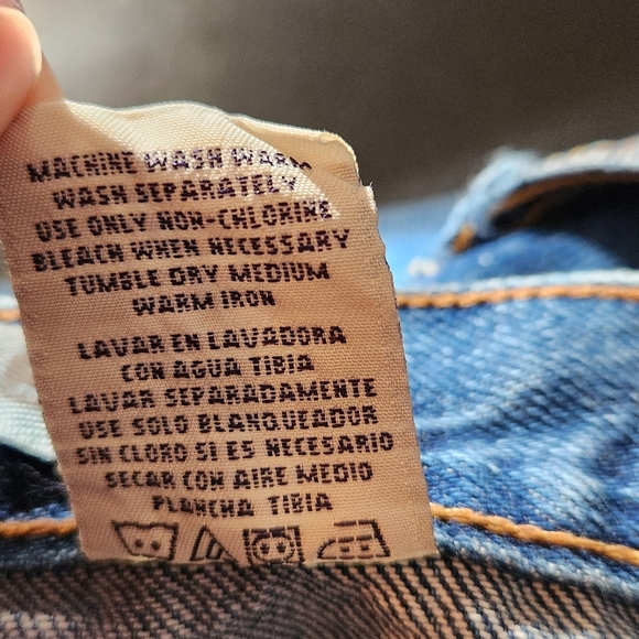 Faded Glory Relaxed Mens Size 40 Shorts Dark Wash Vintage - Picture 5 of 5